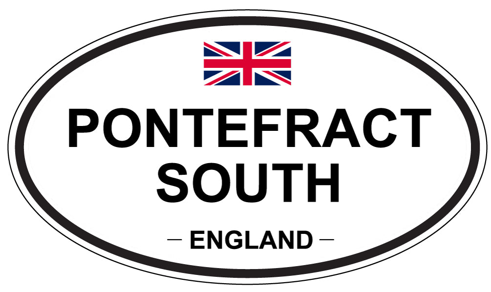 PONTEFRACT SOUTH, England - Oval Magnet