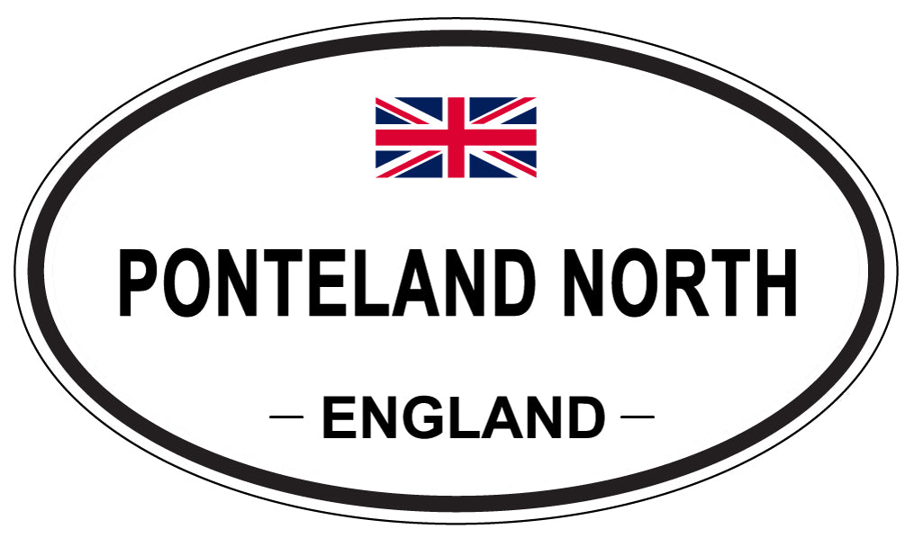 PONTELAND NORTH, England - Oval Magnet