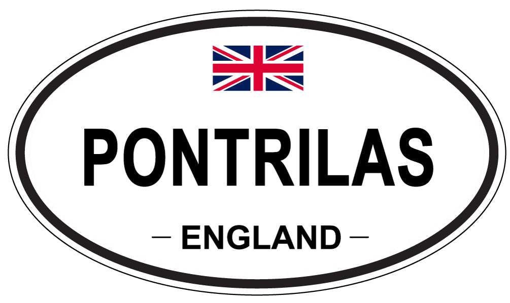 PONTRILAS, England - Oval Magnet