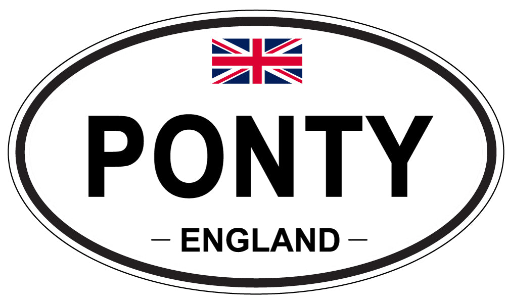 PONTY, England - Oval Magnet