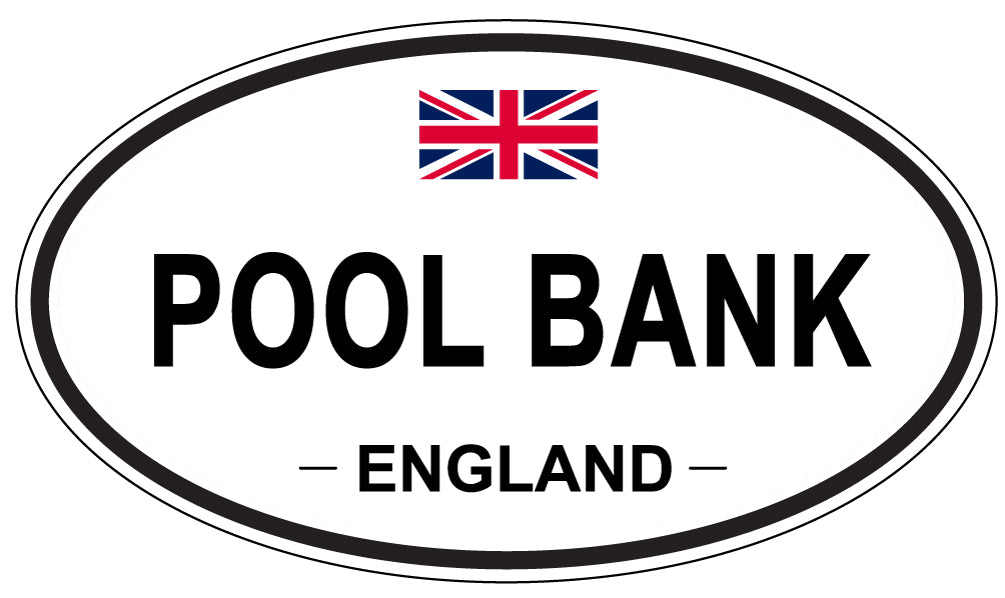 POOL BANK, England - Oval Magnet