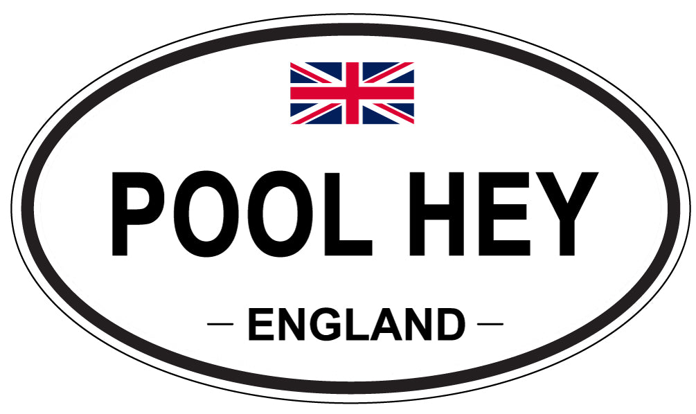POOL HEY, England - Oval Magnet