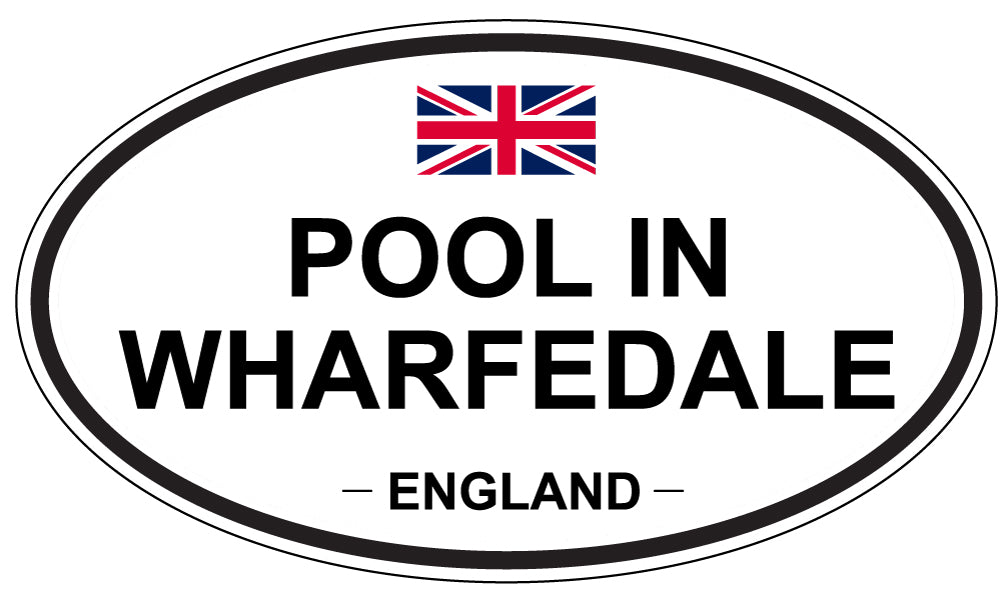 POOL IN WHARFEDALE, ENGLAND - Oval Sticker
