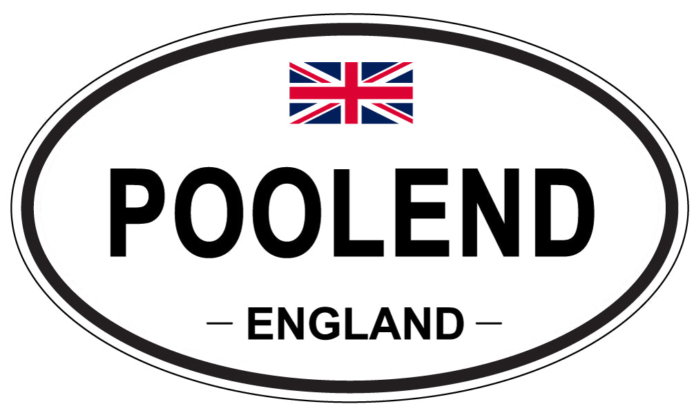 POOLEND, England - Oval Magnet