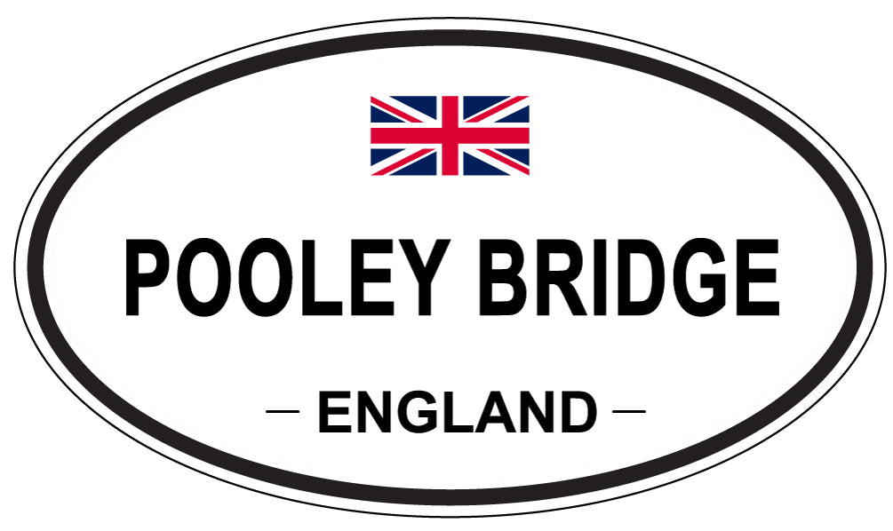 POOLEY BRIDGE, ENGLAND - Oval Sticker