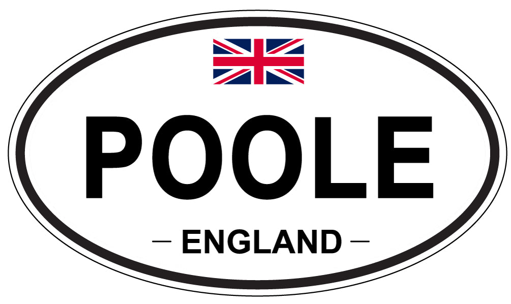 POOLE, England - Oval Magnet
