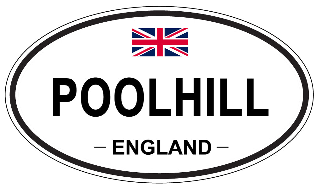 POOLHILL, England - Oval Magnet
