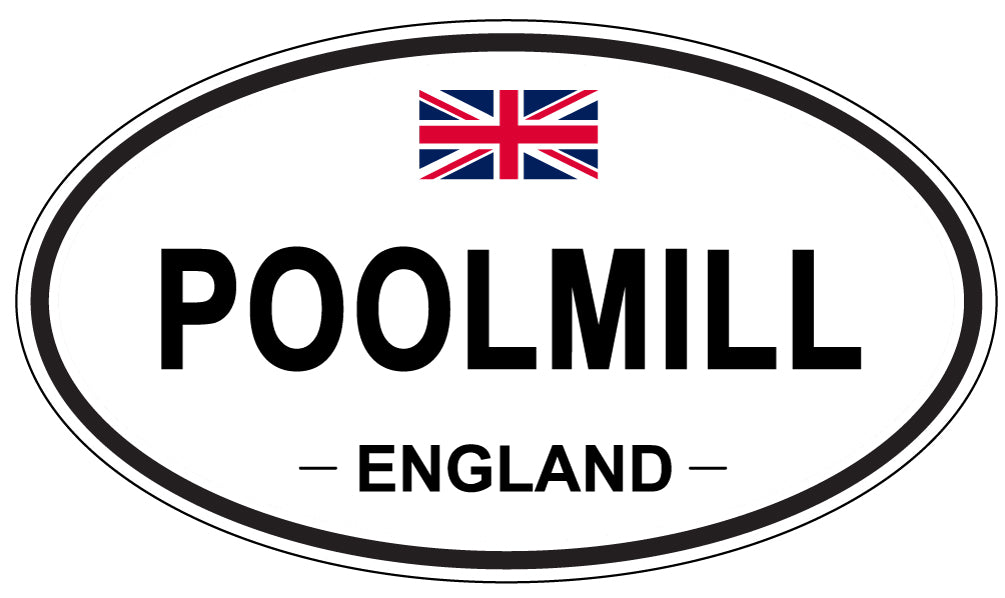 POOLMILL, England - Oval Magnet