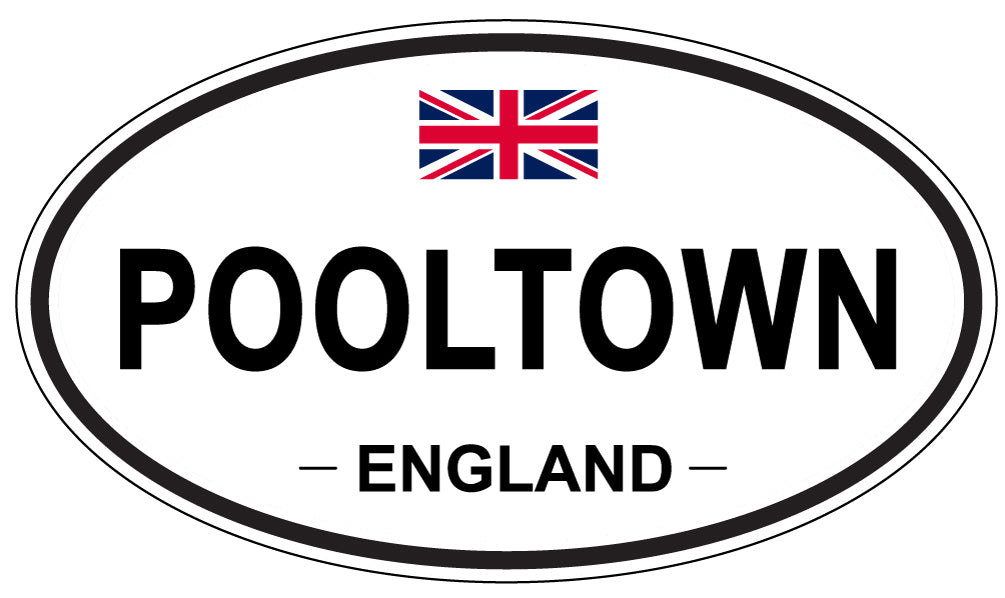 POOLTOWN, England - Oval Magnet