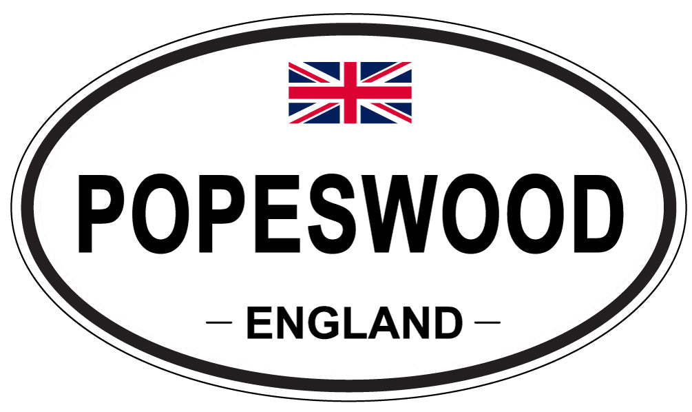 POPESWOOD, England - Oval Magnet