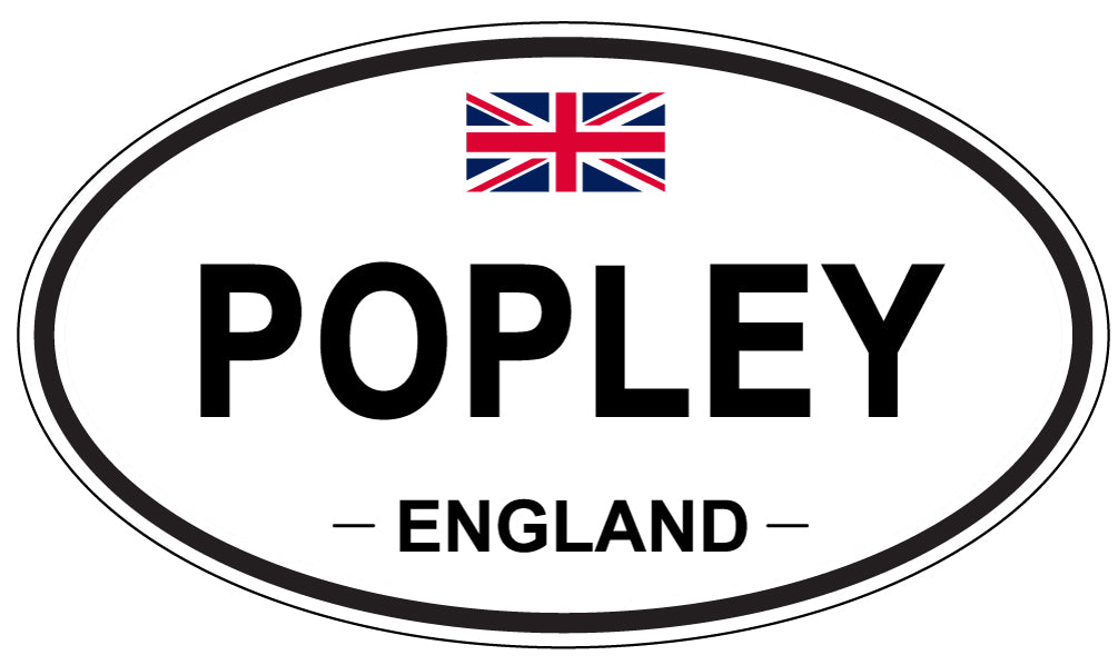 POPLEY, England - Oval Magnet