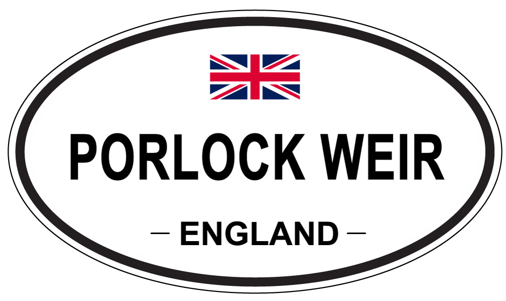 PORLOCK WEIR, England - Oval Magnet