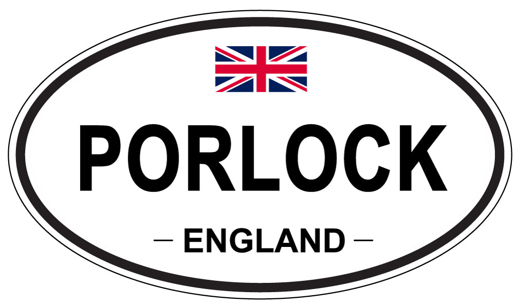 PORLOCK, England - Oval Magnet