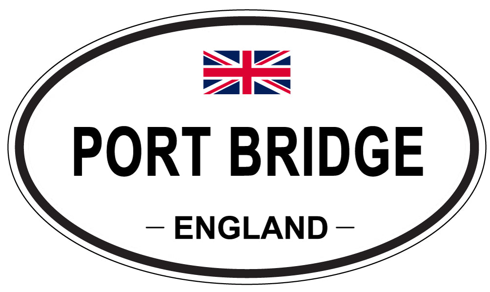PORT BRIDGE, England - Oval Magnet