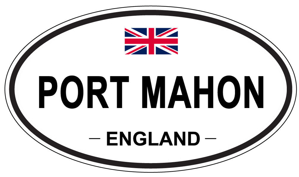 PORT MAHON, England - Oval Magnet