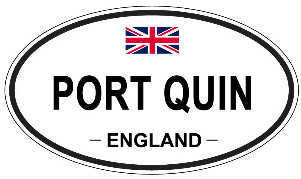 PORT QUIN, England - Oval Magnet