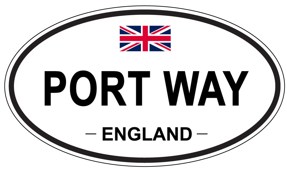 PORT WAY, England - Oval Magnet