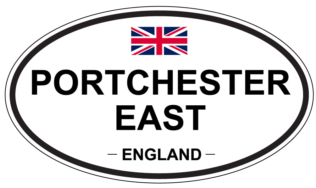 PORTCHESTER EAST, ENGLAND - Oval Sticker