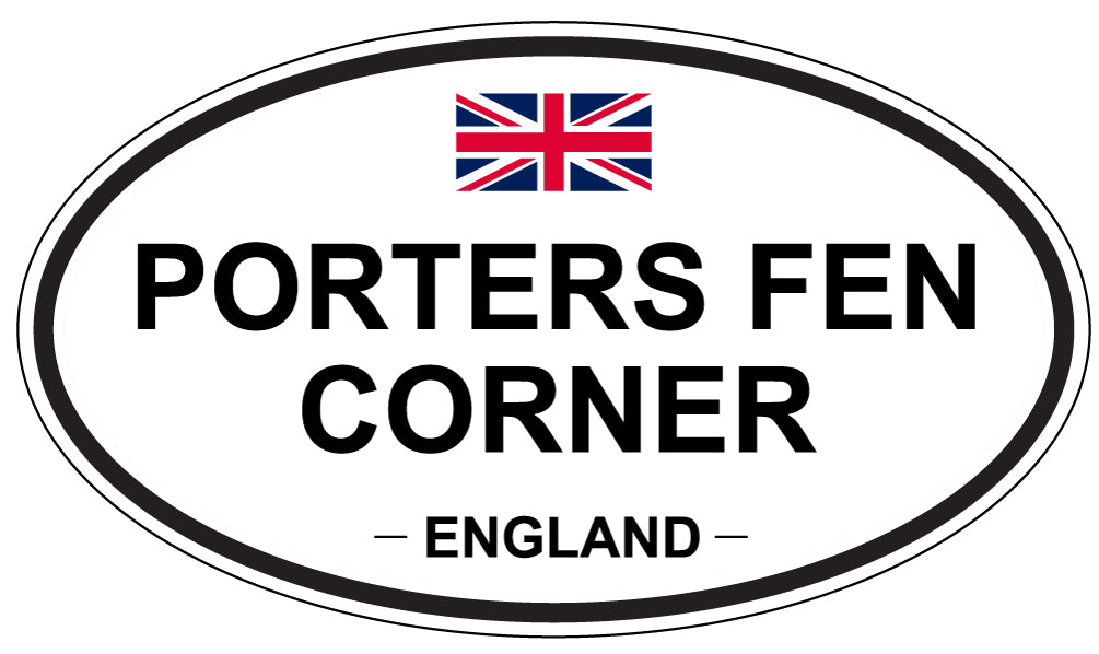 PORTERS FEN CORNER, England - Oval Magnet