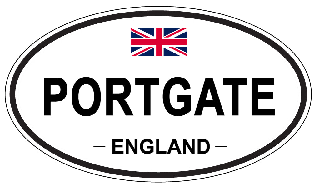 PORTGATE, England - Oval Magnet