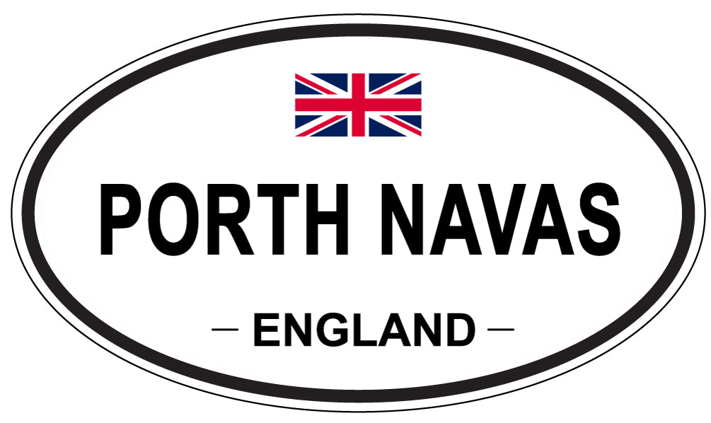 PORTH NAVAS, England - Oval Magnet