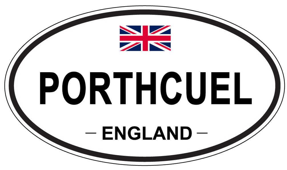 PORTHCUEL, England - Oval Magnet