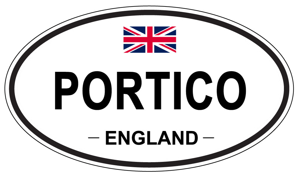 PORTICO, ENGLAND - Oval Sticker