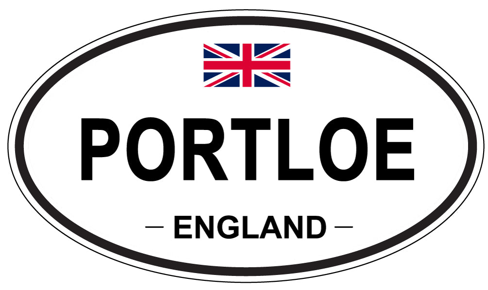 PORTLOE, England - Oval Magnet