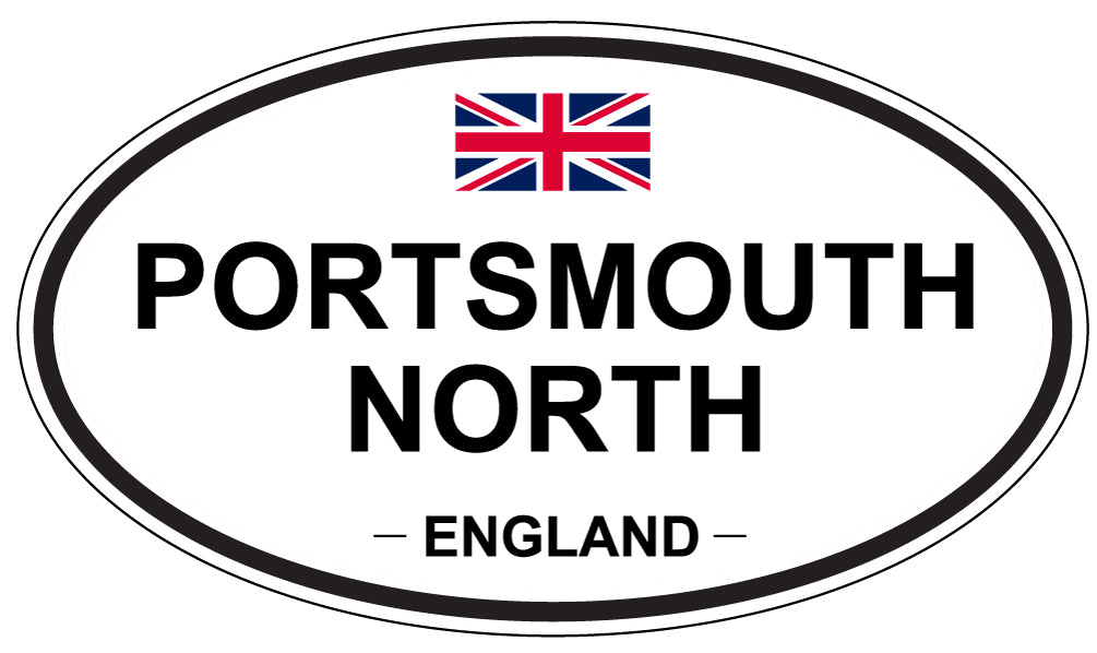 PORTSMOUTH NORTH, ENGLAND - Oval Sticker