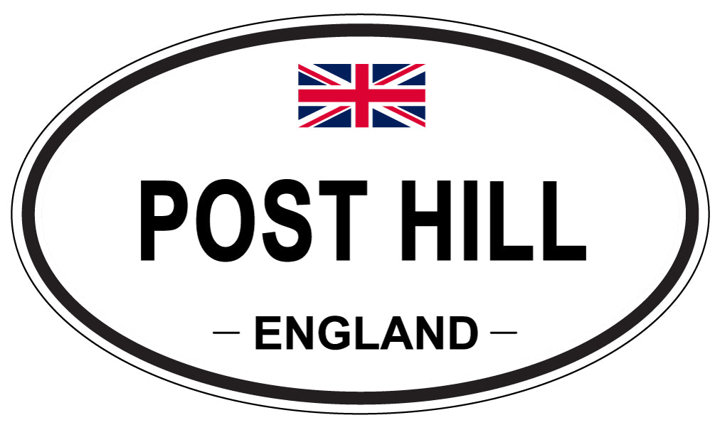POST HILL, England - Oval Magnet