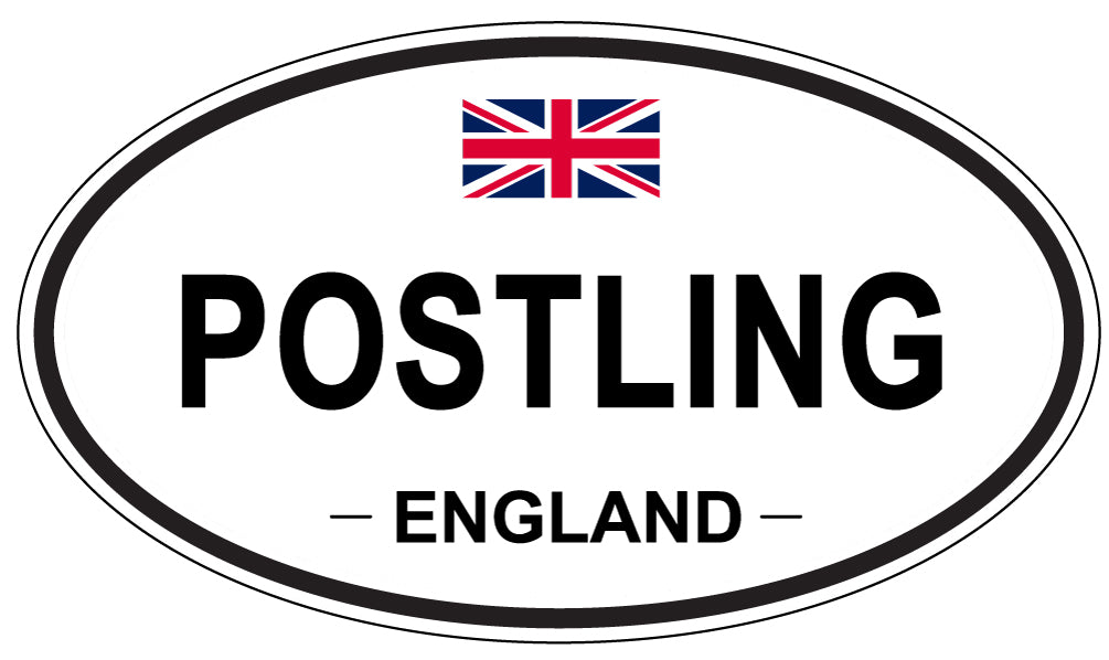 POSTLING, England - Oval Magnet