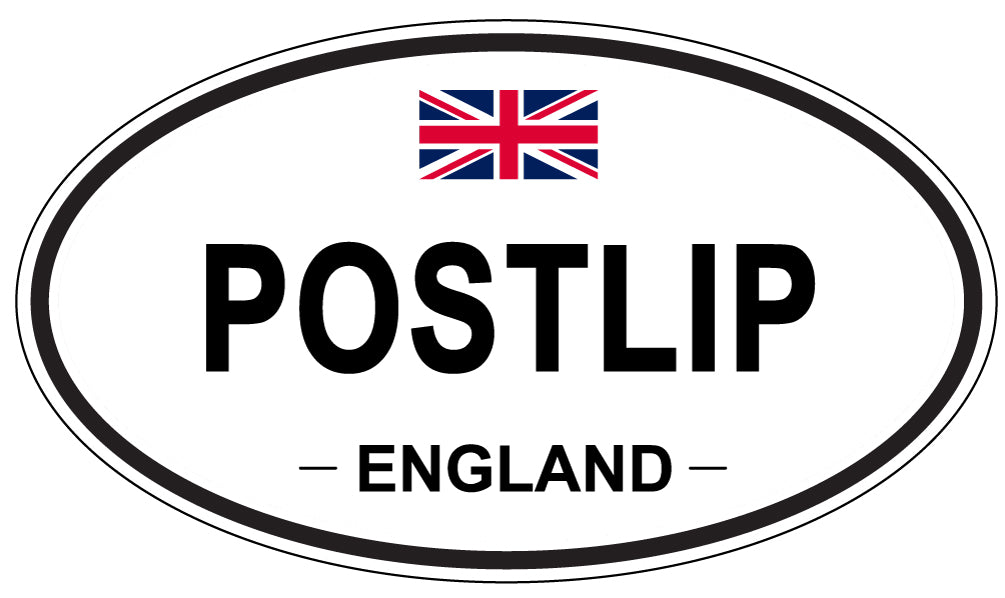 POSTLIP, England - Oval Magnet