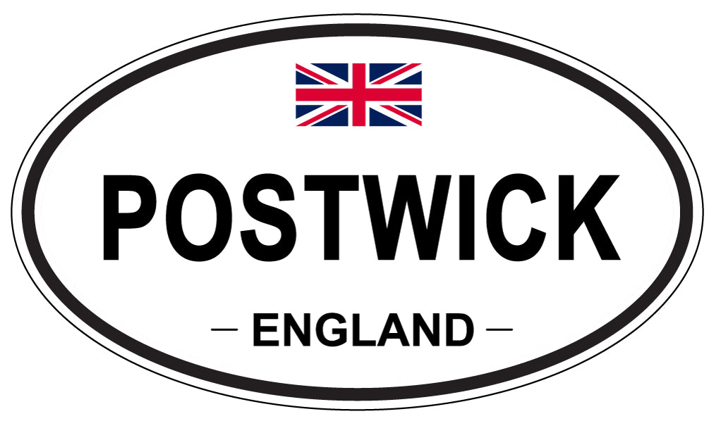 POSTWICK, England - Oval Magnet