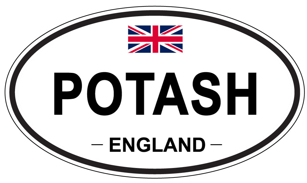 POTASH, England - Oval Magnet