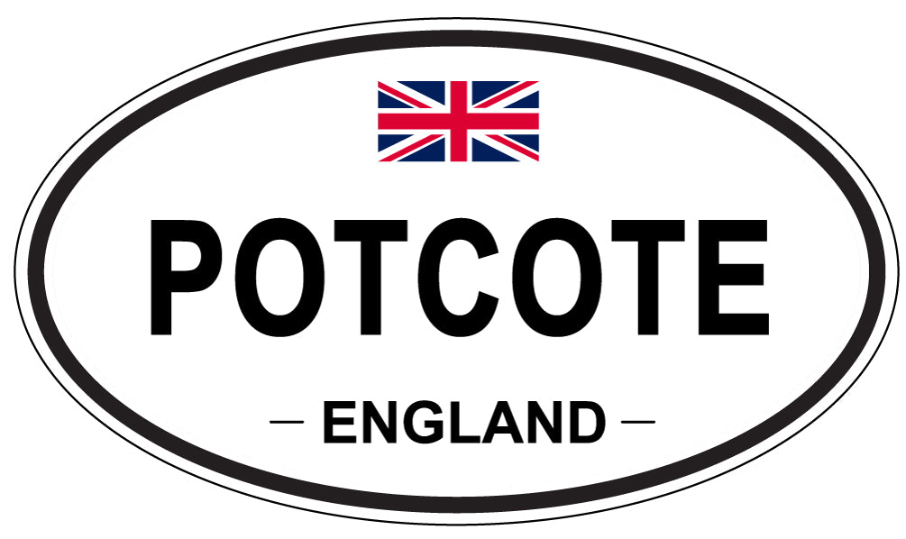 POTCOTE, England - Oval Magnet