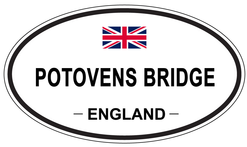 POTOVENS BRIDGE, England - Oval Magnet