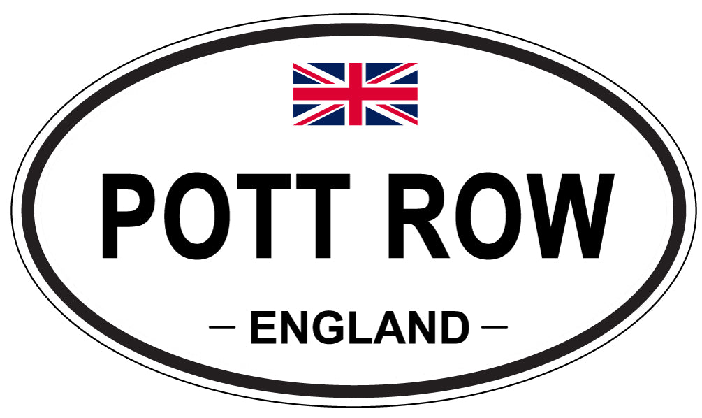 POTT ROW, England - Oval Magnet