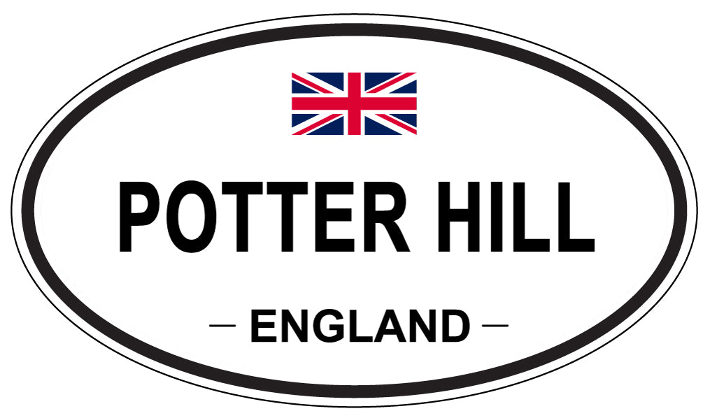 POTTER HILL, England - Oval Magnet