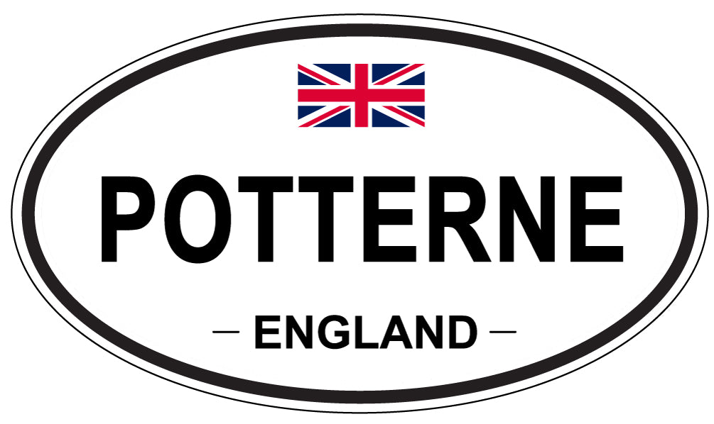 POTTERNE, ENGLAND - Oval Sticker