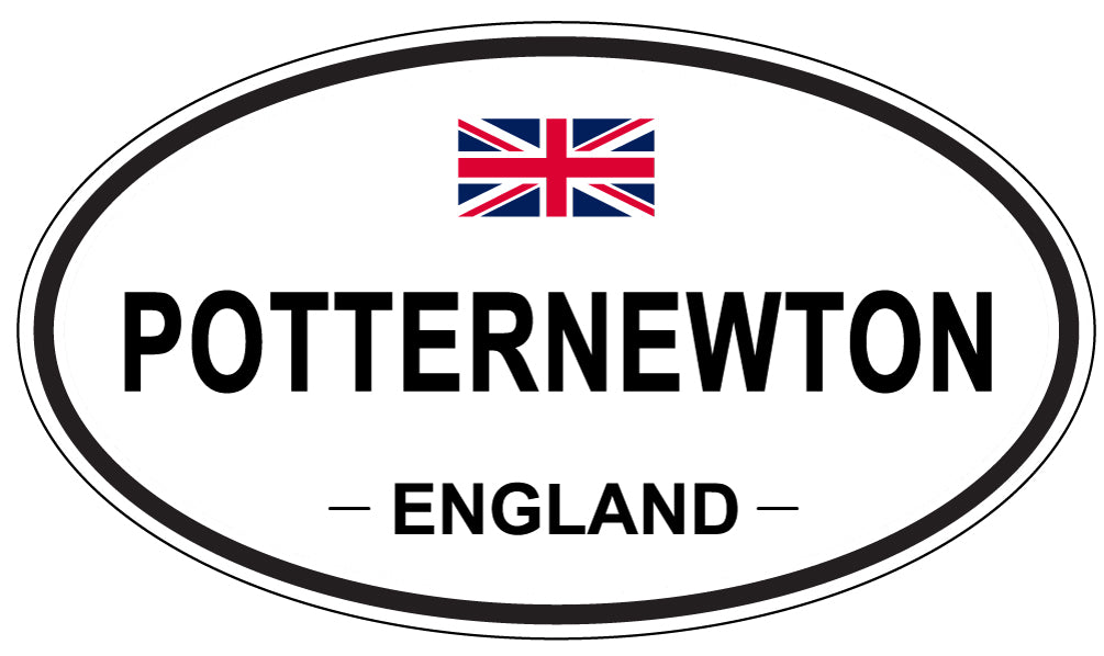 POTTERNEWTON, England - Oval Magnet