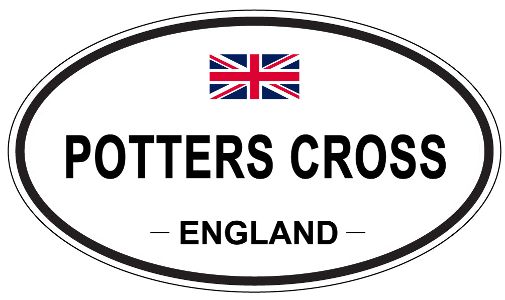 POTTERS CROSS, England - Oval Magnet