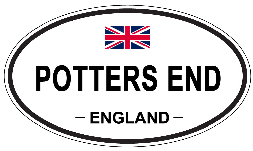 POTTERS END, England - Oval Magnet