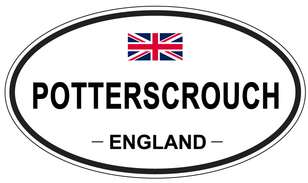 POTTERSCROUCH, England - Oval Magnet