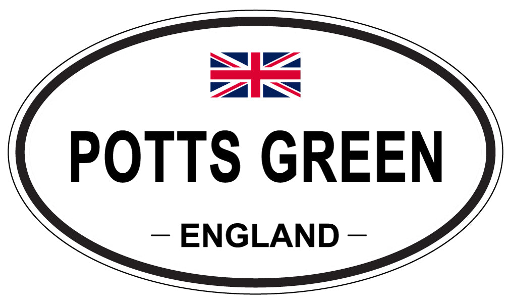 POTTS GREEN, England - Oval Magnet