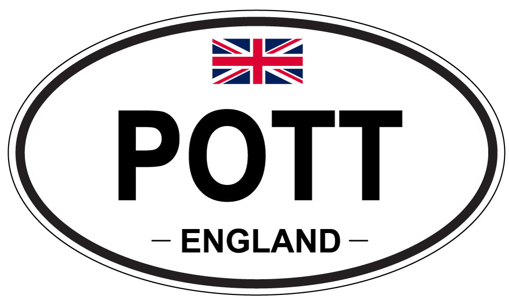 POTT, England - Oval Magnet