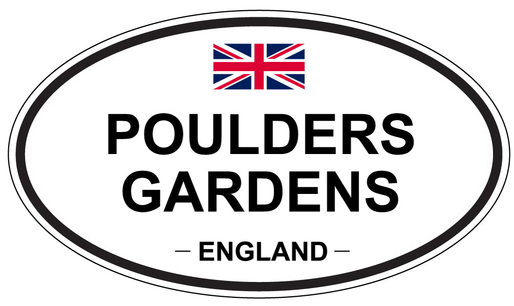 POULDERS GARDENS, England - Oval Magnet