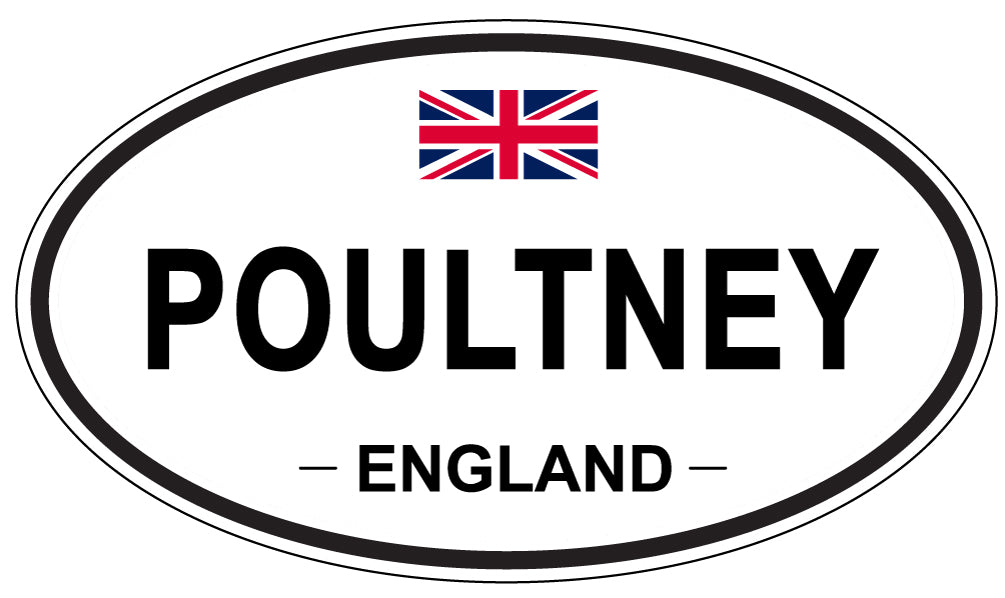 POULTNEY, England - Oval Magnet