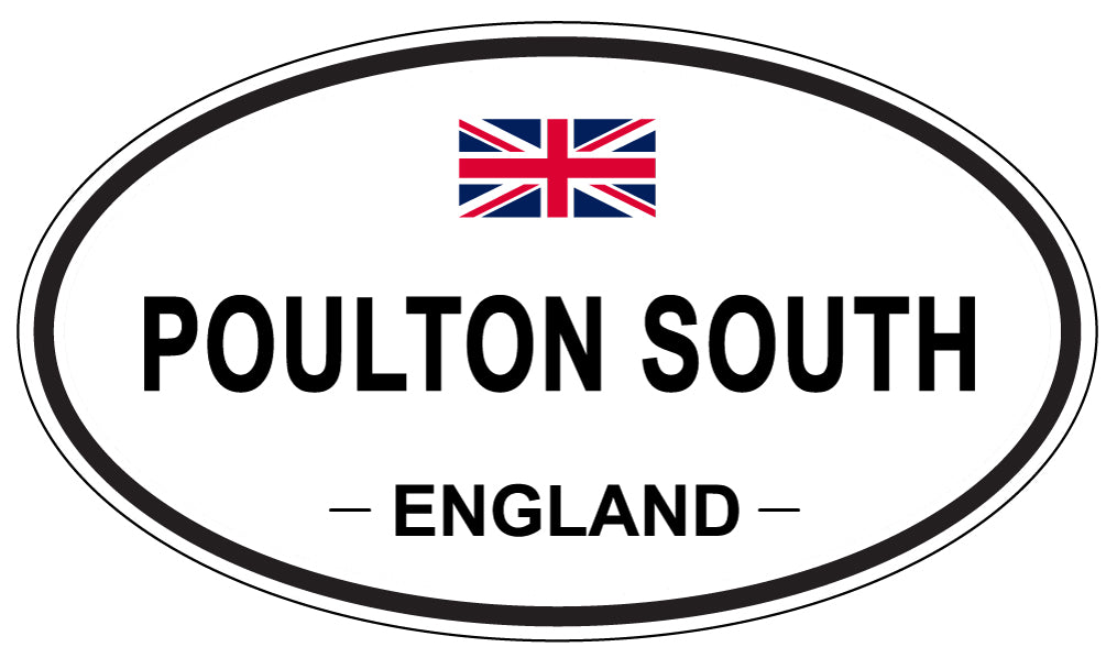 POULTON SOUTH, England - Oval Magnet