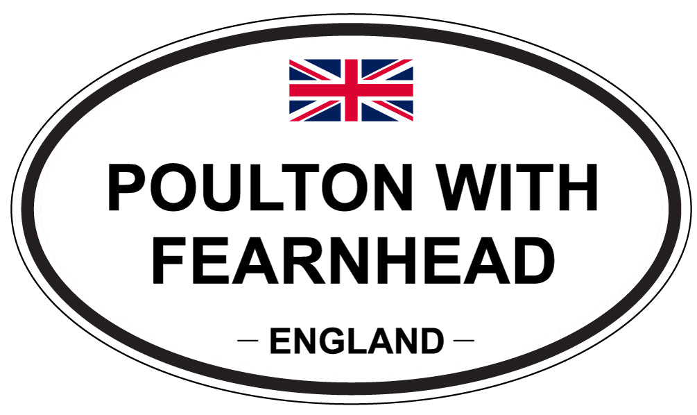 POULTON WITH FEARNHEAD, England - Oval Magnet