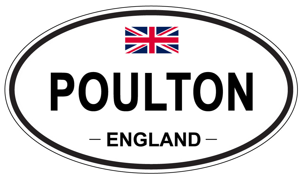 POULTON, England - Oval Magnet